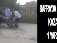 Bafra'da Trafik kazası 1 yaralı