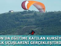 KURSİYERLER İLK UÇUŞLARINI GERÇEKLEŞTİRDİ