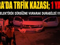 Elektrik Direğine Vurarak Durabildi !!!