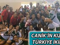 Canik'in kızları Türkiye ikincisi