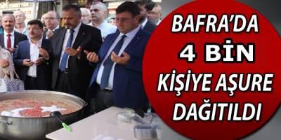 Bafra'da 4 Bin Kişiye Aşure Dağıtıldı
