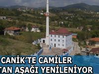 Canik'te camiler baştan aşağı yenileniyor