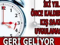 Kış saati uygulaması başlıyor: Tarihi belli oldu