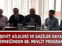BAFRA ŞEHİT AİLELERİ VE GAZİLER DAYANIŞMA  DERNEĞİNDEN 88. MEVLİT PROGRAMI