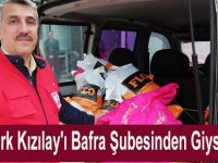 Türk Kızılay'ı Bafra Şubesinden Giysi yardımı