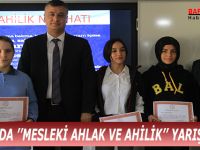 BAFRA’DA ’’MESLEKİ AHLAK VE AHİLİK’’ YARIŞMASI