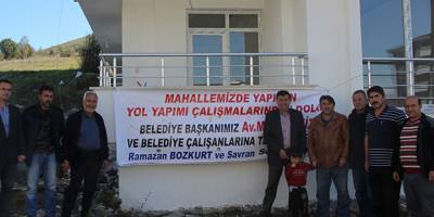 Vatandaşlardan Belediyeye Teşekkür