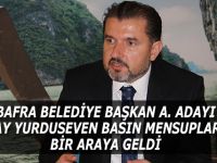 BAFRA BELEDİYE BAŞKAN A. ADAYI TUNCAY YURDUSEVEN BASIN MENSUPLARI İLE BİR ARAYA GELDİ