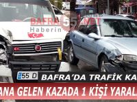 Bafra'da Trafik Kazası; 1 Yaralı