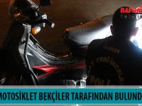 ÇALINTI MOTOSİKLET BEKÇİLER TARAFINDAN BULUNDU
