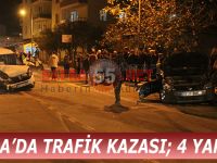 BAFRA’DA TRAFİK KAZASI; 4 YARALI