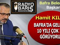 HAMİT KILIÇ,‘’BAFRA’DA GELECEK 10 YILI ÇOK İYİ GÖRÜYORUM’’