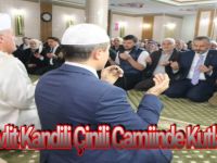 Bafra'da Mevlit kandili Çinili camiinde kutlandı
