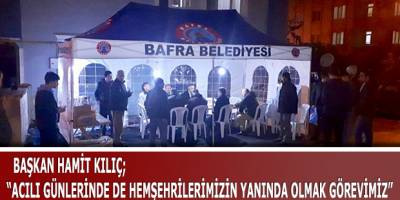 Bafra Belediyesi’nin Taziye Çadırı Hizmetiyle 250 Aileye Destek