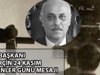 CHP İLÇE BAŞKANI PERÇİN ÖĞRETMENLER GÜNÜ MESAJI