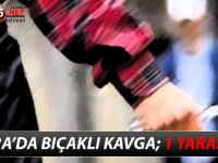 BAFRA’DA BIÇAKLI KAVGA; 1 YARALI