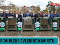KEDİLER DUBLEKS EVLERİNE KAVUŞTU