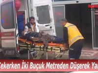 Kablo Çekerken İki Buçuk Metreden Düşerek Yaralandı