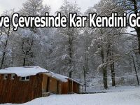 Bafra ve Çevresinde Kar Kendini Gösterdi