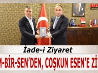 Eğitim-Bir-Sen, Samsun İl Milli Eğitim Müdürü Coşkun Esen'İ Ziyaret Etti