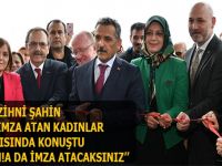 BAŞKAN ZİHNİ ŞAHİN HAYATA İMZA ATAN KADINLAR TOPLANTISINDA KONUŞTU