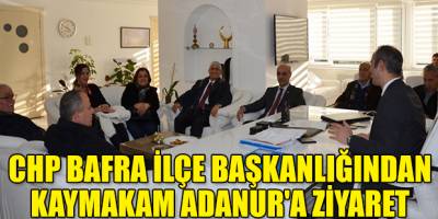 CHP BAFRA İLÇE BAŞKANLIĞINDAN KAYMAKAM ADANUR'A ZİYARET