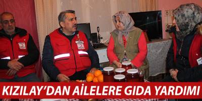 KIZILAY’DAN AİLELERE GIDA YARDIMI