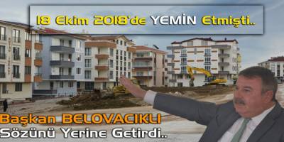 Gerze Belediye Başkanı Sözünü Tuttu