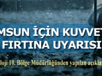 Orta Karadeniz İçin Kuvvetli Fırtına Uyarısı