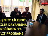 BAFRA ŞEHİT AİLELERİ VE GAZİLER DAYANIŞMA DERNEĞİNDEN 92. MEVLİT PROGRAMI