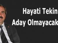 Hayati Tekin Aday Olmayacak mı?