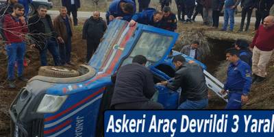 Askeri Araç Devrildi 3 Yaralı
