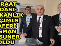 ZİRAAT ODASI BAŞKANLIK SEÇİMİN ZAFERİ OSMAN TOSUNER OLDU