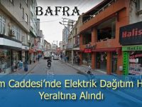 YEDAŞ Bafra Alaçam Caddesi’nde Elektrik Dağıtım Hatlarını Yeraltına Aldı