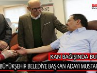 SAMSUN BÜYÜKŞEHİR BELEDİYE BAŞKAN ADAYI MUSTAFA DEMİR KAN BAĞIŞINDA BULUNDU