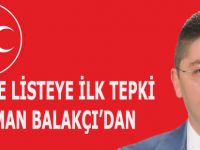 MHP’DE LİSTEYE İLK TEPKİ OSMAN BALAKÇI’DAN