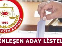 SAMSUN KESİNLEŞEN ADAY LİSTELERİ AÇIKLADI