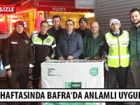 YEŞİLAY HAFTASINDA BAFRA’DA ANLAMLI UYGULAMA