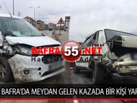 BAFRA’DA MEYDAN GELEN KAZADA BİR KİŞİ YARALANDI