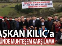 BAŞKAN HAMİT KILIÇ'A KÖYÜNDE MUHTEŞEM KARŞILAMA