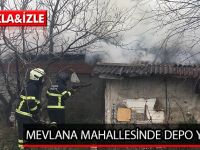 MEVLANA MAHALLESİNDE DEPO YANGINI