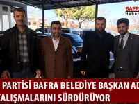 SAADET PARTİSİ BAFRA BELEDİYE BAŞKAN ADAYI SEÇİM ÇALIŞMALARINI SÜRDÜRÜYOR