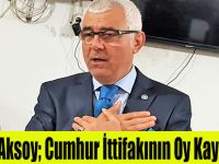 Aksoy; Cumhur İttifakının Oy Kaygısı Var