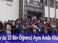 Bafra'da 10 Bin Öğrenci Aynı Anda Kitap Okudu