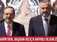 BAŞKAN ŞAHİN’DEN, BAŞKAN KILIÇ’A HAYIRLI OLSUN ZİYARETİ