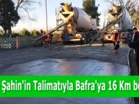 Başkan Zihni Şahin'in Talimatıyla Bafra'ya 16 Kilometre Beton Yol Başladı