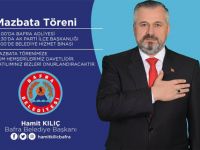 BAFRA BELEDİYE BAŞKANI HAMİT KILIÇ'IN MAZBATA TÖRENİ