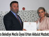 CHP Bafra Belediye Tek Meclis Üyesi Erhan Akbulut Mazbatasını Aldı
