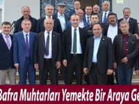 Bafra Muhtarları Yemekte Bir Araya Geldi
