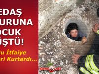Bafra'da YEDAŞ'ın Çukuruna Çocuk Düştü